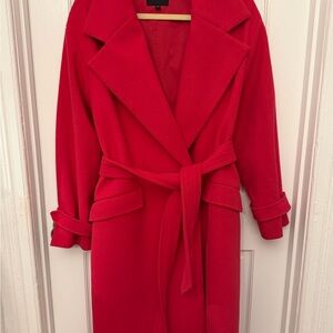 Express Red Trench Coat